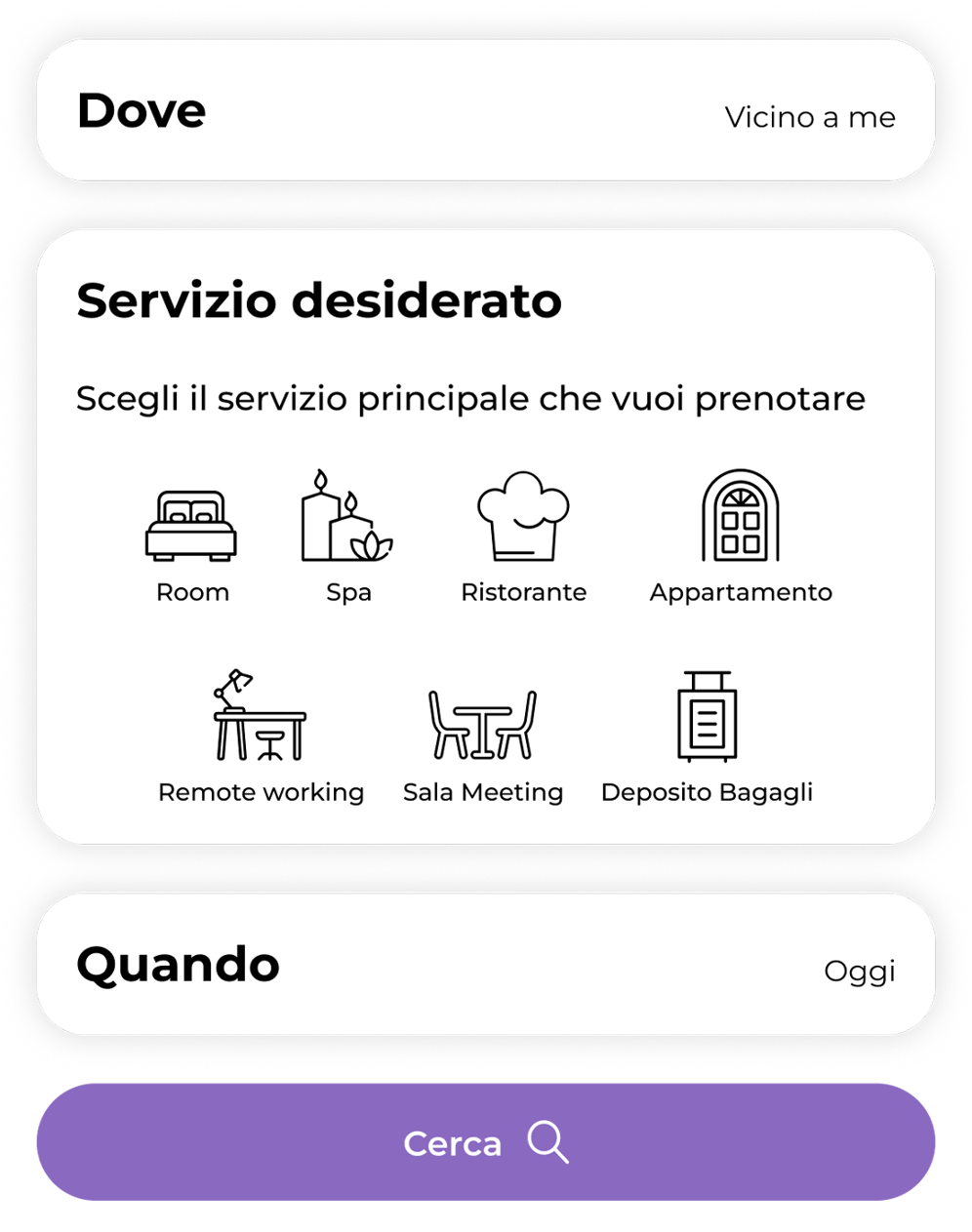 Choose services web site screenshot
